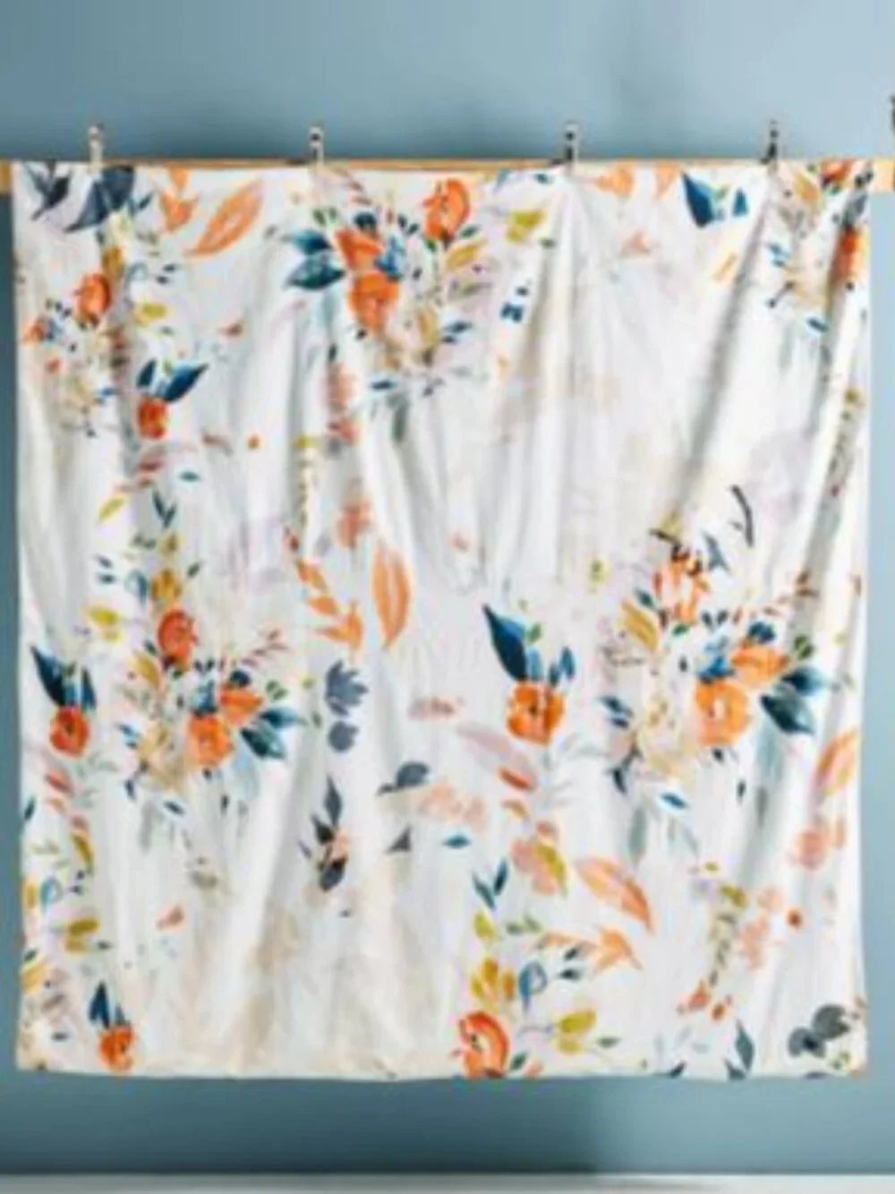 Like new Anthropologie Bryony king duvet, pristine condition, cotton slub, boho